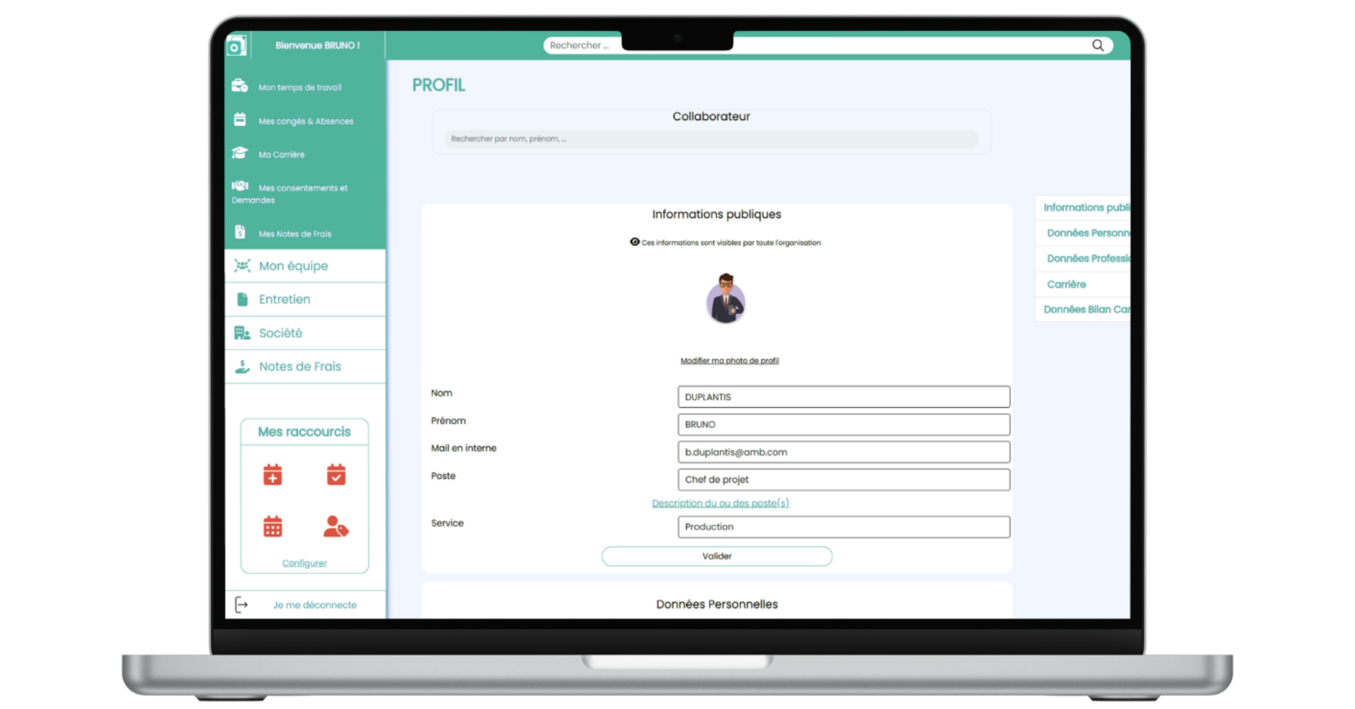 Logiciel de gestion du personnel