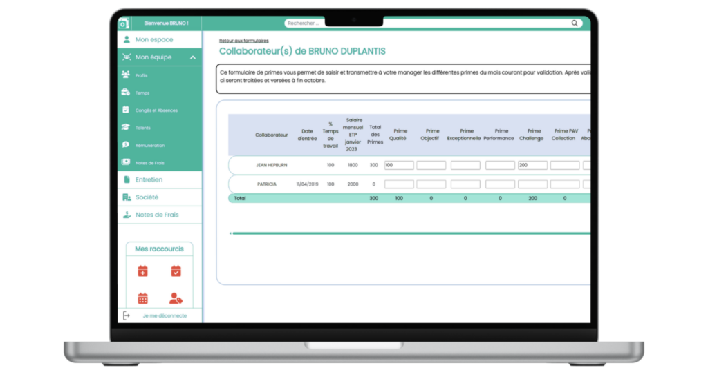 Logiciel de gestion de la rémunération